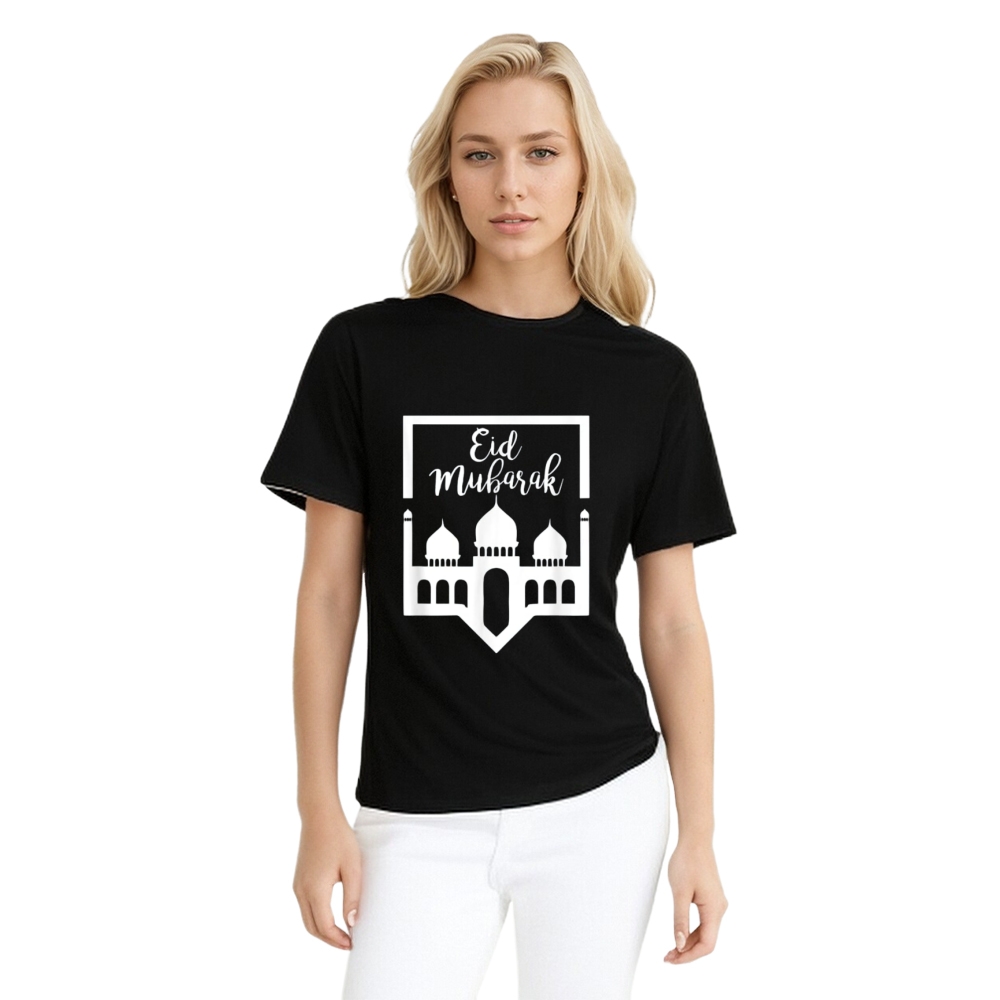 2025 Eid Al-Fitr Eid Mubarak Printed T-shirt